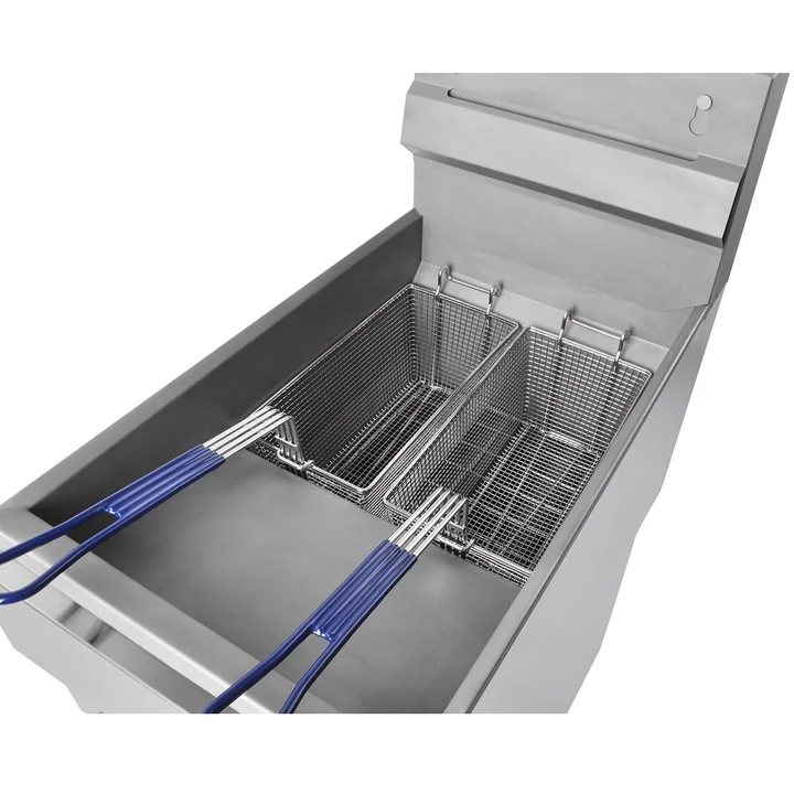 CATERWAY Natural Gas Fryer Single Tank with Twin Baskets 28L - Image 5
