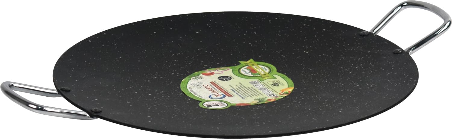 Non Stick Tawa Tava Pan Naan Roti Chapati Flat Bread with Short Handles 40CM