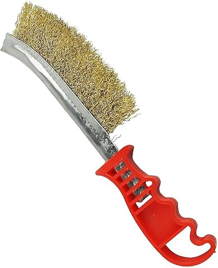 1pcs Heavy Duty Stainless Steel Wire Brushes – Rust & Residue Remover with Ergonomic Red Handles – Durable BBQ Grill Cleaner for Outdoor Cooking, Welding Slag, Metal Surfaces & Workshop Cleaning - Image 2