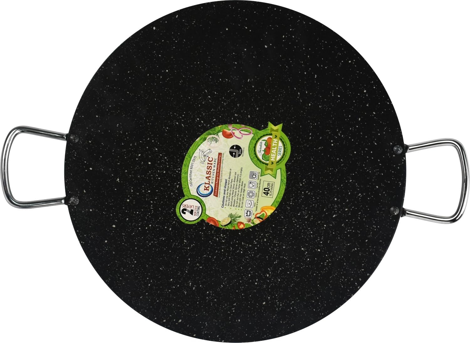 Non Stick Tawa Tava Pan Naan Roti Chapati Flat Bread with Short Handles 40CM - Image 4