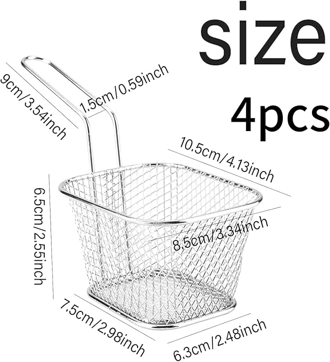 Special Offer ! 4 Pack Mini Fryer Baskets - Image 4