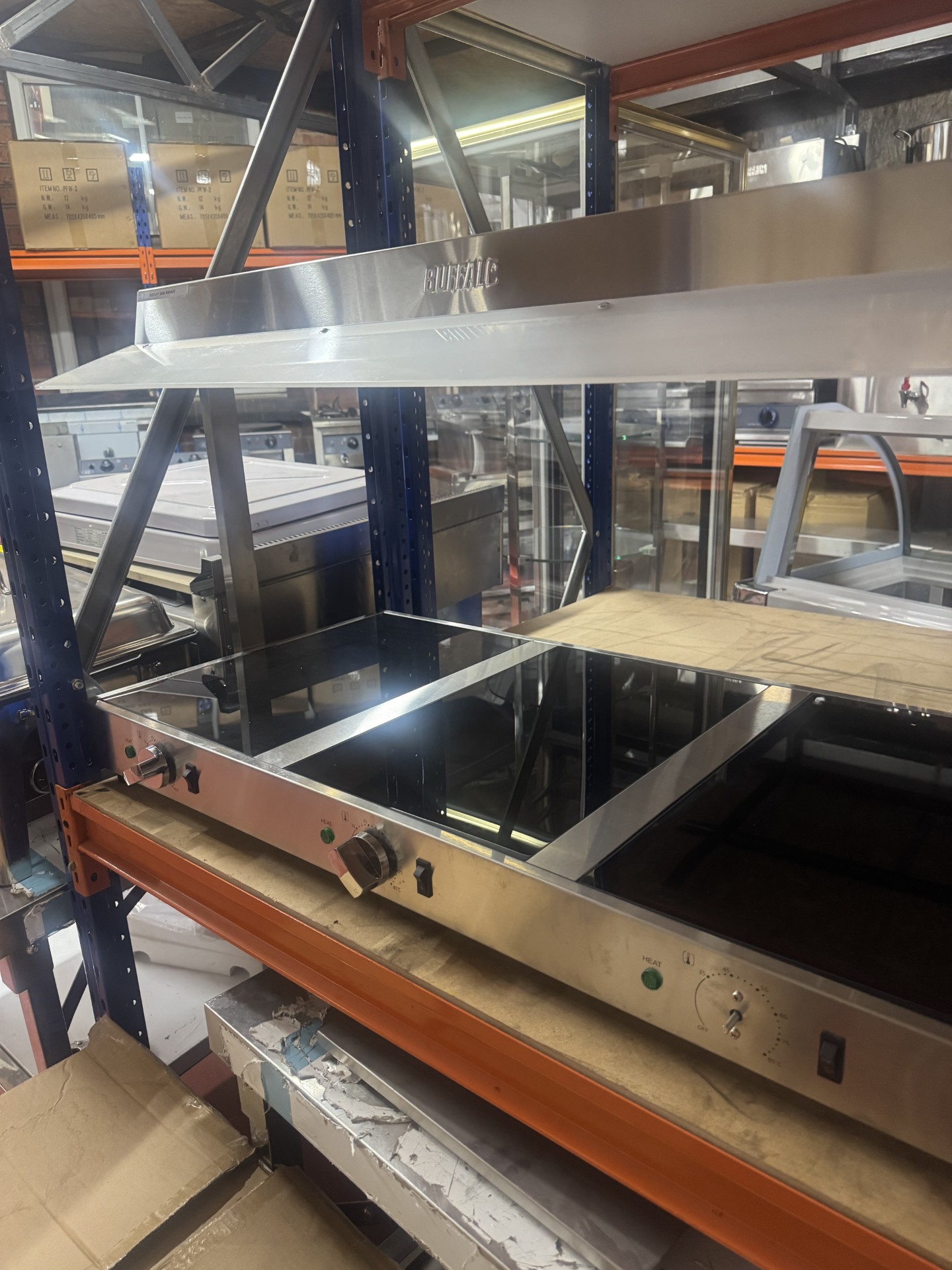 Buffalo Food Warmer with Gantry 3x GN 1/1