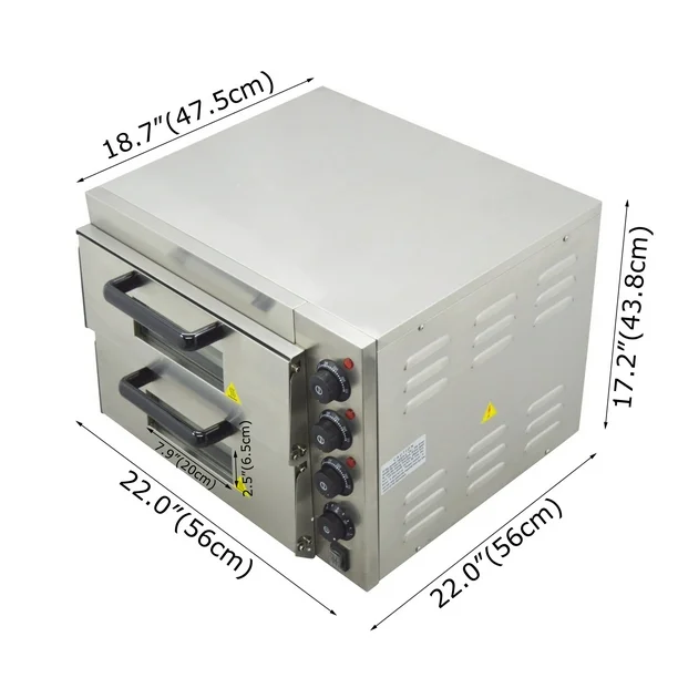 EP-2ST Mini Double Deck Pizza Oven EN50 - Image 4