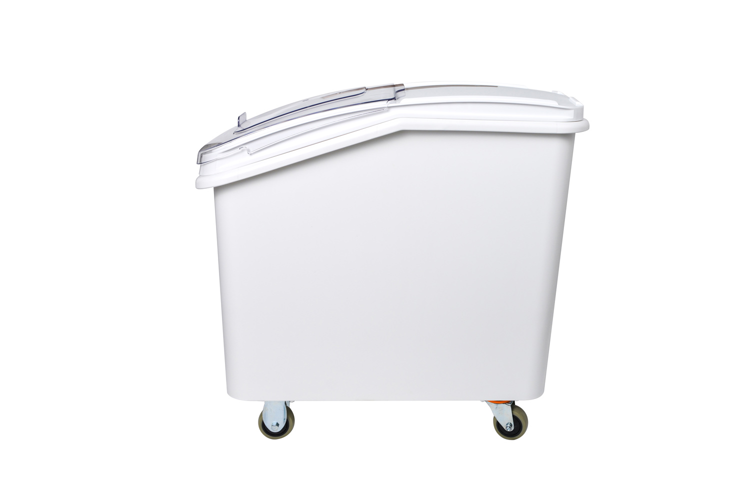 Mobile Ingredient Bin 81 litre Transparent lid, large Ingredient Storage Container with Scoop and Wheels - Image 9