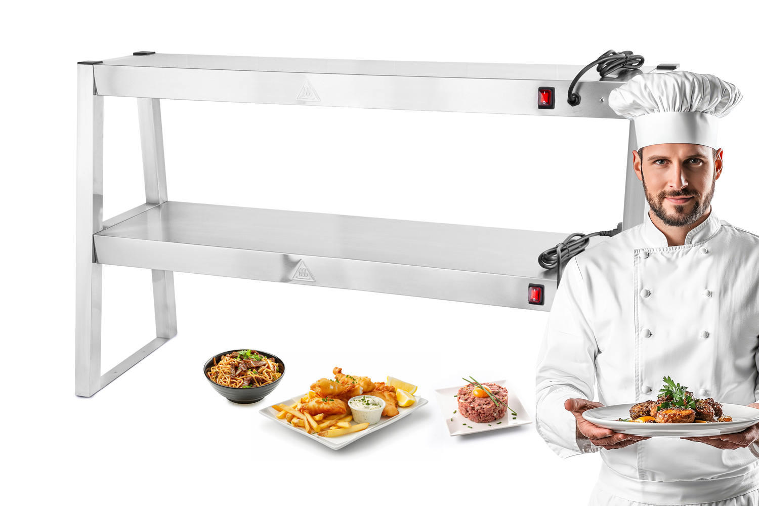 1.5 Meter Commercial Food Warmer Gantry Light / Pass Through