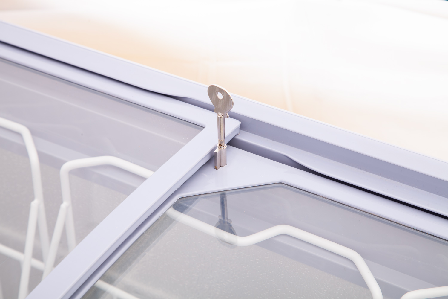 Chest Freezer with Sliding Glass Top