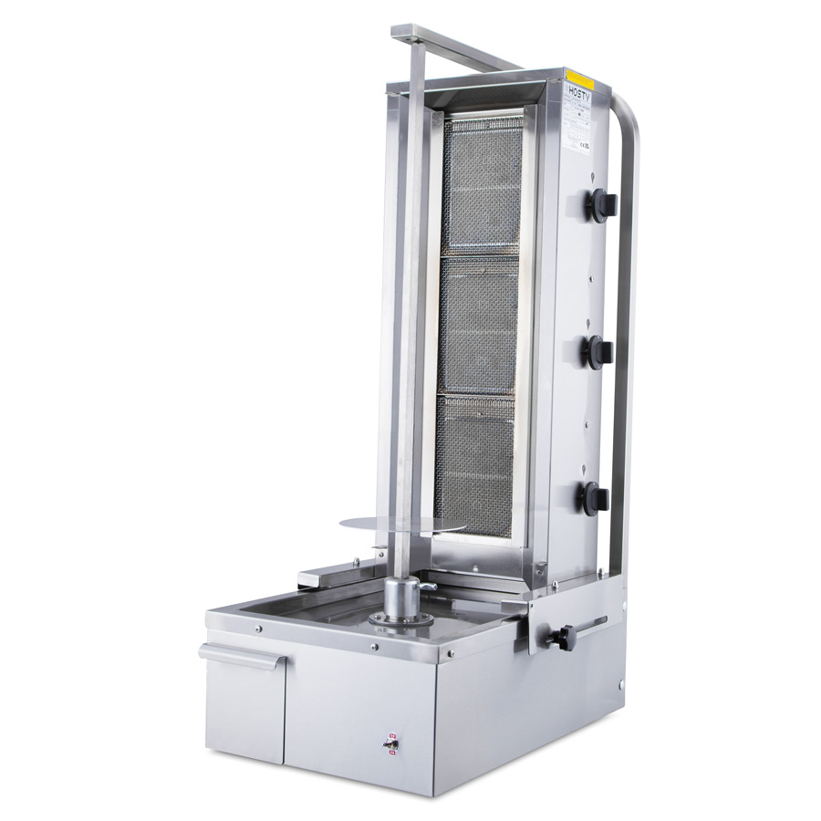 HOSTY 3 Burner Slim Kebab Machine / NATURAL GAS