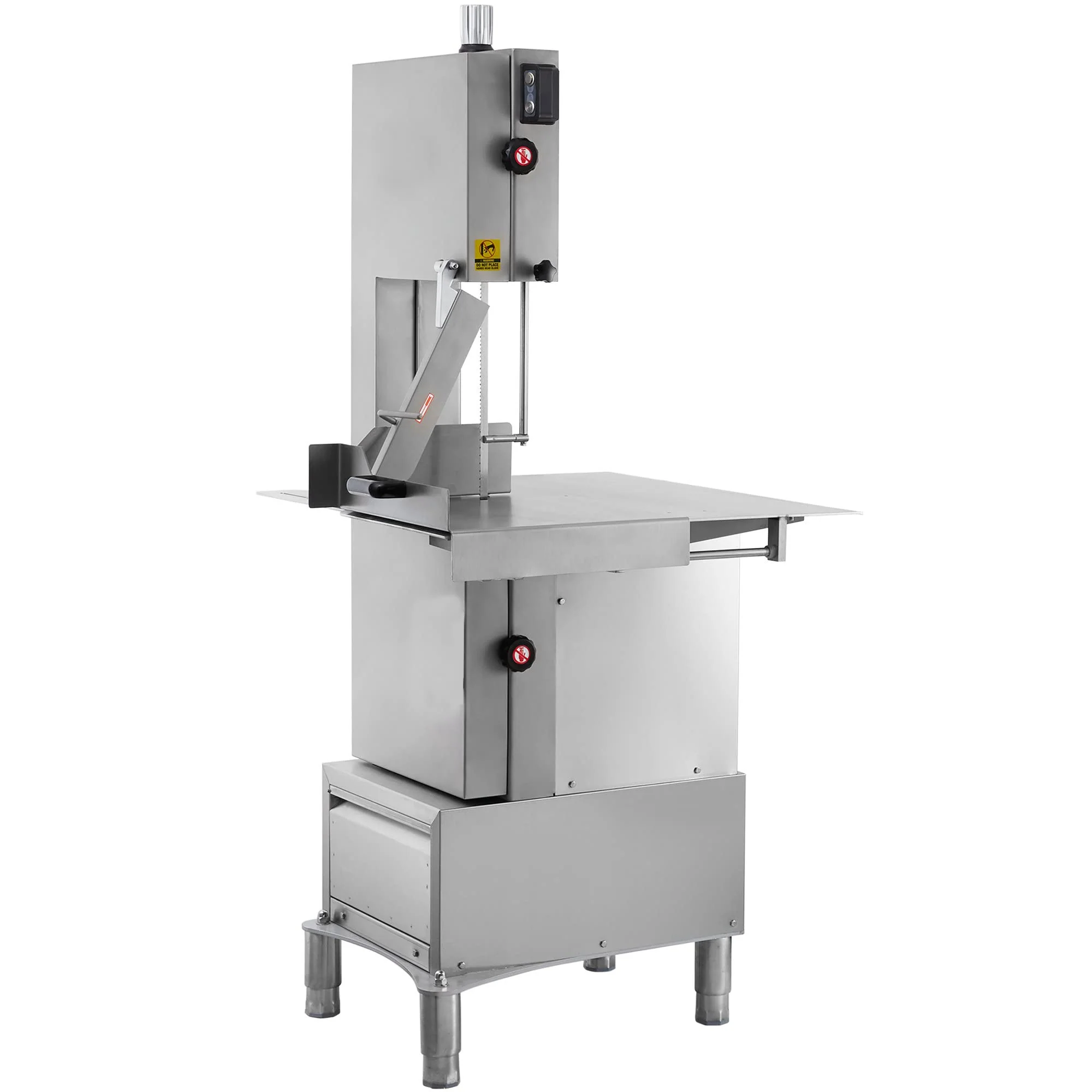 Hosty 79″ Blade Stainless Steel Floor Model Vertical Band Meat Saw – 2 hp, 110V