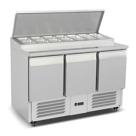 PS300 REFRIGERATED PIZZA PREP COUNTER 8 X 1/6 GN PAN SIZE TOP