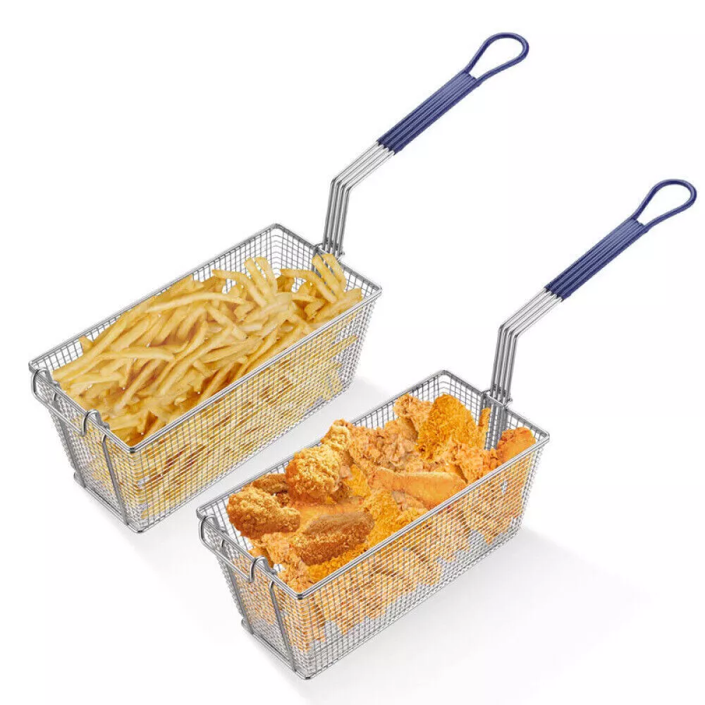 2 Commercial Frying Fryer Basket - Image 2