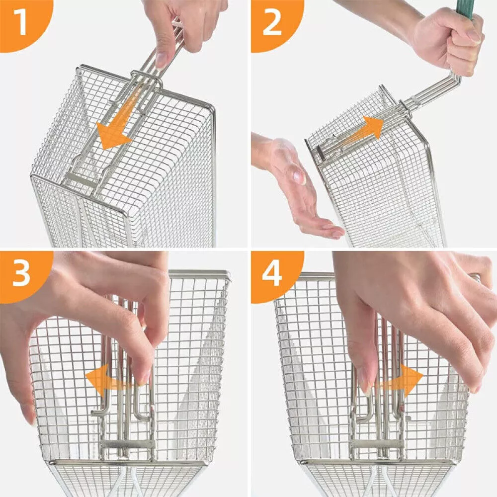 2 Commercial Frying Fryer Basket - Image 5