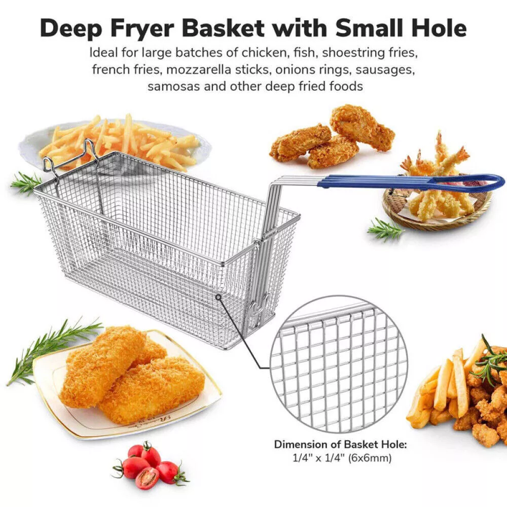 2 Commercial Frying Fryer Basket - Image 7