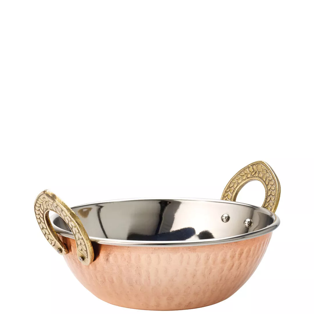 Copper Kadai Serving Dish Table Presentation 6" (15Cm) 19.25Oz (55Cl) Pack Of 6